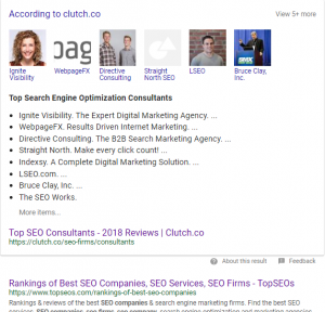 Search Engine Optimization Company - top seo list